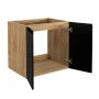 Comad Luxor Black LUXORBLACK82602D szafka 60x46x57 cm czarna-dab zdj.4