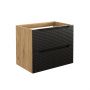 Comad Luxor Black LUXORBLACK82702S szafka 70x46x57 cm czarna-dab zdj.1