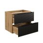 Comad Luxor Black LUXORBLACK82702S szafka 70x46x57 cm czarna-dab zdj.4
