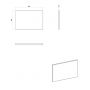 Comad Nova Black NOVABLACKB8960 blat 60.4x40 cm czarny zdj.2