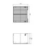 Comad Nova Cashmere NOVACASHMERE82602D szafka 60x39x57 cm podumywalkowa wisząca beżowa zdj.2