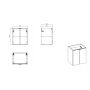Comad Nova Oak NOVAOAKA82502D szafka 50x39x57 cm dąb zdj.2