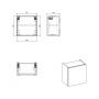 Comad Nova Oak NOVAOAKA83301DQW8303A szafka 30x18.9x30 cm dąb zdj.2