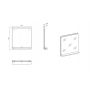 Comad Nova Oak NOVAOAKA8450 lustro 50x57 cm kwadratowe drewno zdj.2