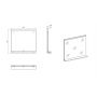 Comad Nova Oak NOVAOAKA8460 lustro 60x57 cm kwadratowe drewno zdj.2