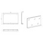 Comad Nova Oak NOVAOAKA8480 lustro 80x57 cm prostokątne drewno zdj.2