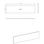 Comad Nova Oak NOVAOAKA89160 blat 160.4x40 cm dąb zdj.2