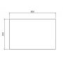 Comad Nova White NOVAWHITE8960 blat 60x40 cm biały zdj.3