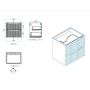 Comad Ocean Black OCEANBLACK82602S szafka 60x46x57 cm czarna-dab zdj.2