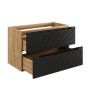 Comad Ocean Black OCEANBLACK82902S szafka 90x46x57 cm czarna-dab zdj.4