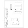 Comad Santa Fe Black lustro 60x65 cm kwadratowe czarny SANTA FE BLACK 84-60-A-2D zdj.6