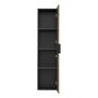 Comad Xilo szafka 35x25x140 cm boczna wisząca czarna-szara-dąb XILO BLACK WOTAN 80-01-D-1D zdj.4