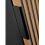 Comad Xilo szafka 35x25x140 cm boczna wisząca czarna-szara-dąb XILO BLACK WOTAN 80-01-D-1D zdj.6