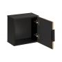 Comad Xilo XILOBLACKWOTAN8301D1D szafka 35x35x22 cm boczna wisząca czarna-szara-dąb zdj.4
