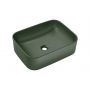 Comad Kama UNKAMAMFG50 umywalka 50.5x38 cm prostokątna nablatowa zielona zdj.1