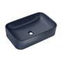 Comad Kama UNKAMAMNB60 umywalka 61x38 cm prostokątna nablatowa niebieska zdj.1