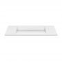 Cristalstone Linea Diago U1000MCOLCWCR umywalka 100x30 cm prostokątna wpuszczana-z blatem biała zdj.3