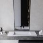 Cristalstone Linea Diago U1000MCOLCWCR umywalka 100x30 cm prostokątna wpuszczana-z blatem biała zdj.4