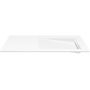 Cristalstone Linea Ideal U1200MBPOLBCRBO umywalka 120x45 cm prostokątna wpuszczana-z blatem biała zdj.4