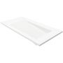 Cristalstone Linea Ideal U1300MBPOLBCRBO umywalka 130x45 cm prostokątna wpuszczana-z blatem biała zdj.3