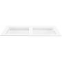 Cristalstone Linea Ideal U14002xMOLCCRBO umywalka 140x45 cm prostokątna wpuszczana-podwójna biała zdj.3