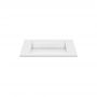 Cristalstone Linea Diago U600MCOLCWCR umywalka 60x30 cm prostokątna wpuszczana biała zdj.3