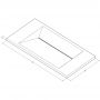 Cristalstone Linea Diago U600MCOLCWCR umywalka 60x30 cm prostokątna wpuszczana biała zdj.2