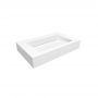 Cristalstone Linea Ideal U700MCOLCBO umywalka 70x45 cm prostokątna biała zdj.1