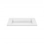 Cristalstone Linea Diago U700MCOLCWCR umywalka 70x30 cm prostokątna wpuszczana biała zdj.3