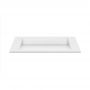 Cristalstone Linea Diago U800MCOLCWCR umywalka 80x30 cm prostokątna wpuszczana biała zdj.3