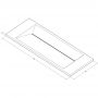 Cristalstone Linea Diago U800MCOLCWCR umywalka 80x30 cm prostokątna wpuszczana biała zdj.2