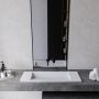 Cristalstone Linea Diago U900MCOLCWCR umywalka 90x30 cm prostokątna wpuszczana-z blatem biała zdj.4