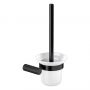 Cersanit Zen S951897 szczotka toaletowa ścienny czarna zdj.1