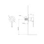 Cersanit Virgo S522104 bateria prysznicowa podtynkowa chrom zdj.2