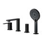 Cersanit Virgo S522108 bateria wannowo-prysznicowa nawannowa czarna zdj.1