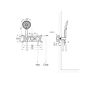 Cersanit Virgo S522113 bateria wannowo-prysznicowa podtynkowa chrom zdj.2