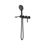 Cersanit Virgo S522120 bateria wannowo-prysznicowa podtynkowa czarna zdj.1