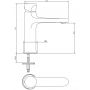 Cersanit Inverto S951295 bateria umywalkowa zdj.3