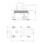 Cersanit City S951345 bateria wannowo-prysznicowa podtynkowa zdj.2