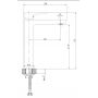 Cersanit Mille S951354 bateria umywalkowa zdj.2