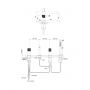 Cersanit Zen S951798 bateria wannowo-prysznicowa nawannowa miedź zdj.2