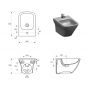 Cersanit Larga K677043 bidet wiszący zdj.2