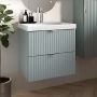 Cersanit Tirso S1015015 szafka 59.4x44.7x57.2 cm podumywalkowa wisząca niebieska-zielona zdj.8