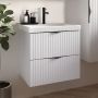 Cersanit Tirso S1015007 szafka 59.4x44.7x57.2 cm podumywalkowa wisząca biała zdj.10