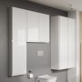 Cersanit Moduo S590028DSM szafka 40x14.1x80 cm boczna wisząca biała zdj.6