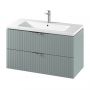 Cersanit Tirso S1015012 szafka 99.4x44.6x57.2 cm podumywalkowa wisząca niebieska-zielona zdj.5