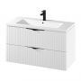 Cersanit Tirso S1015014 szafka 99.4x44.6x57.2 cm podumywalkowa wisząca biała zdj.3
