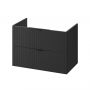 Cersanit Tirso S1017011 szafka 79.4x44.7x57.2 cm podumywalkowa wisząca czarna zdj.1