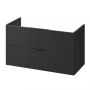 Cersanit Tirso S1017012 szafka 99.4x44.6x57.2 cm podumywalkowa wisząca czarna zdj.1