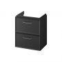 Cersanit Milagros S1021006 szafka 49.4x34.6x55.1 cm podumywalkowa wisząca czarna zdj.3